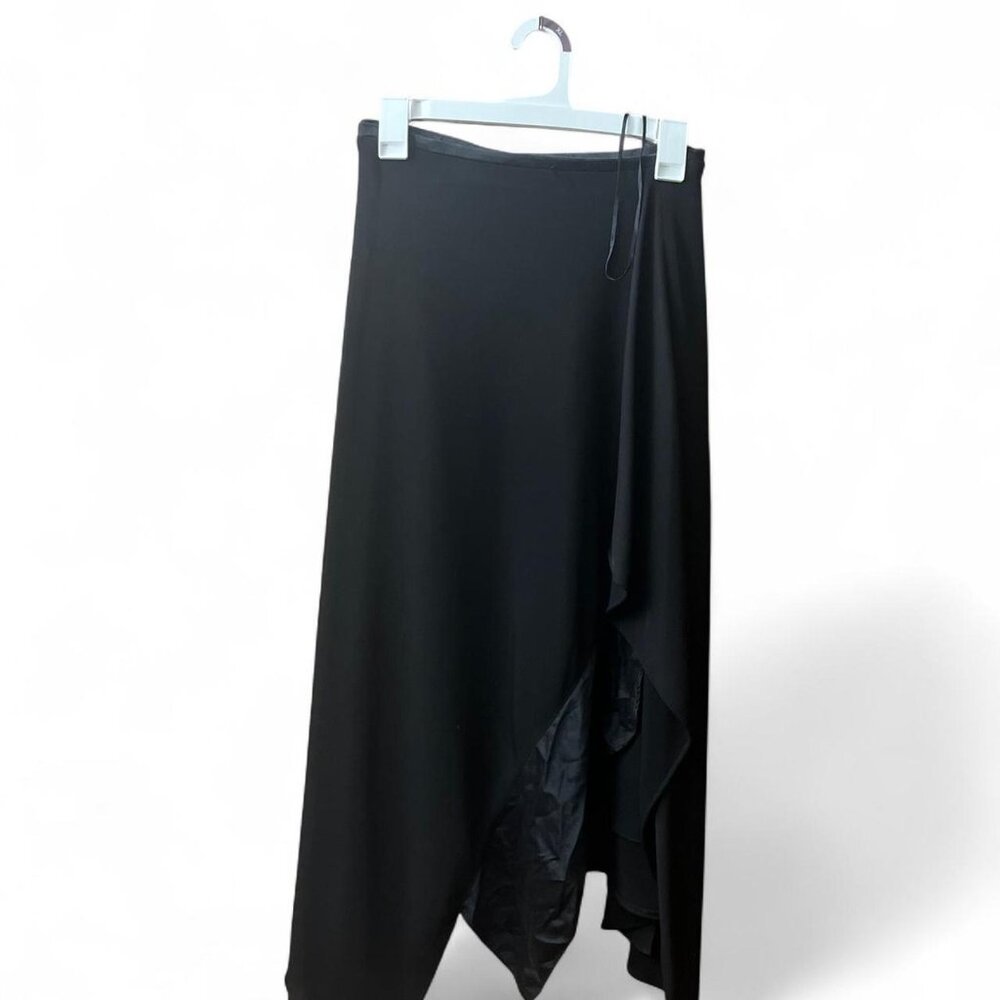 Sandra Darren asymmetrical black skirt
